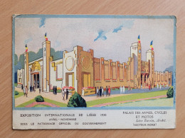 Exposition Internationale Liege 1930 , Palais Des Armes Cycles Et Motos - Lüttich
