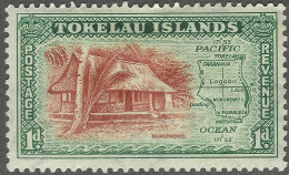 Tokelau Islands. 1948 Definitives 1d MH. SG 2 - Tokelau