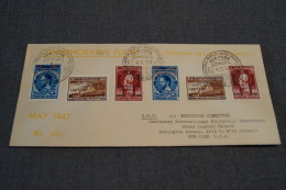 Superbe Envoi 1947,commémorative Flight Belgique - USA,poste Aérienne, Pour Collection - Cartas & Documentos