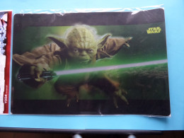 YODA Jedi Master > STAR WARS >>> Grote MUISMAT - MOUSE PAD - MAUSPAD Entryx ( Zie / Voir SCANS ) Format 33,5 X 22,5 Cm.! - Andere & Zonder Classificatie