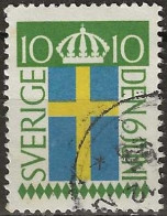 SWEDEN 1955 National Flag Day - 10ore Swedish Flag FU - Oblitérés