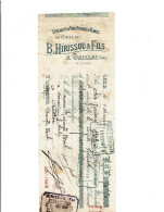 81 GAILLAC Vins Rouges Et Blancs Traite Société Générale Avec Timbre Fiscal 1/12/1908  (1119) - Lettres De Change