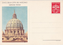 VATICANO - CARTOLINA L. 35 -  STATO DELLA CITTA' DEL VATICANO - CARTOLINA POSTALE - 1953 - Entiers Postaux