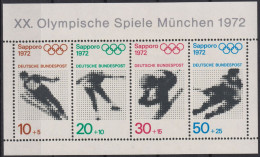 1971 Deutschland>BRD, ** Mi:DE BL6, Sn:DE B475a, Yt:DE BF5, Olympische Spiele 1972, Sapporo Und München - 1959-1980