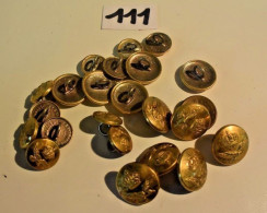 C111 Ensemble De Boutons De Manchettes Armée Belge - Buttons