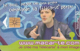 F1179A  10/2001 - MACARTE.COM " Auto-promo " - 50 SO3 - (verso : N° Deux Lignes Vers Le Gauche) - 2001