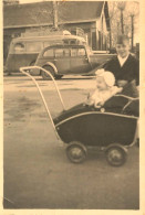 Landau Poussette * Photo Ancienne 8.6x6cm * Nounou Nounous Pram Kinderwagen Enfants Bébé - Autres & Non Classés