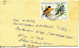 Malawi Cover Sent To South Africa Javi 11-8-1985 BIRDS On The Stamps - Malawi (1964-...)