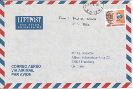 Korea South Air Mail Cover Sent To Germany 17-9-1996 Single Franked - Corée Du Sud