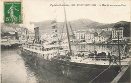 Port Vendres * Bateau Paquebot LE MARSA , Arrivant Au Port - Port Vendres