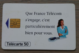 France - 1995 - Télécarte 50 Unités - Que France Télécom S'engage - 1995