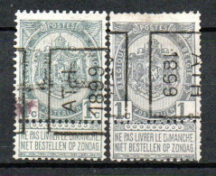 208 Voorafstempeling Op Nr 53 - ATH 1899 - Positie A & B - Rollo De Sellos 1894-99