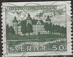 SWEDEN 1962 Swedish Monuments - 50ore Skokloster Castle FU - Used Stamps