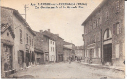 69 LAMURE SUR AZERGUES - Gendarmerie Et Grande Rue - Lamure Sur Azergues