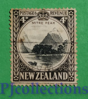 S762- NEW ZEALAND 1935 MITRE PEAK 4d USATO - USED - Gebraucht