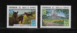 NOUVELLES HEBRIDES  ( DIV - 199 )  1973  N° YVERT ET TELLIER  N°  370/371     N** - Ongebruikt