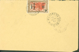 Guerre 40 Madagascar YT N°249 Surchargé France Libre CAD Fianarantsoa 10 JUIN 44 Arrivée Manakara - Storia Postale