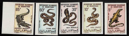 ZA0119b - MAURITANIA Mauritanie - IMPERF Stamp Set - SNAKES   MNH 1969 - Serpenti