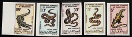 ZA0119b - MAURITANIA Mauritanie - IMPERF Stamp Set - SNAKES   MNH 1969 - Serpents