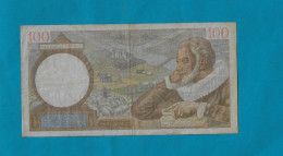 Billet De BANQUE De FRANCE 100 FRANCS SULLY , JA 19-12-1940 - JA  --------   Y.17449      549 -          92x180mm - 100 F 1939-1942 ''Sully''