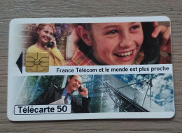 France -  1996 - Télécarte 50 Unités - France Télécom - Et Le Monde Est Plus Proche - 1996