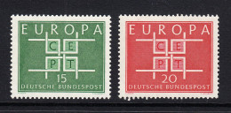Germany 1963 Europa CEPT (**)  Mi 406-07 - €0,50; Y&T 278-79 - €0,60 - 1963