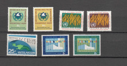 NATIONS  UNIES  NEW-YORK     1963   N° 110 à 116   NEUFS**   CATALOGUE YVERT&TELLIER - Ungebraucht