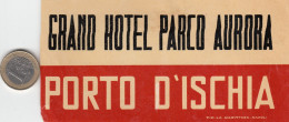 ETIQUETA - STICKER - LUGGAGE LABEL HOTEL PARCO AURORA - PORTO D'ISCHIA   - ITALIA - ITALY - Etiquetas De Hotel