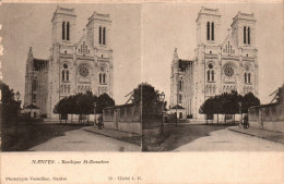 N°118478 -carte Stéréoscopique Nantes -basilique St Donatien- - Cartoline Stereoscopiche