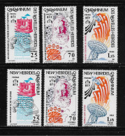 NOUVELLES HEBRIDES  ( DIV - 220 )  1976   N° YVERT ET TELLIER  N°  426/431    N** - Neufs