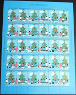 GRÖNLAND 1991 Weihnachtsmarken Kompletter Bogen ** MNH - Blocks & Kleinbögen