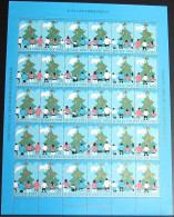 GRÖNLAND 1991 Weihnachtsmarken Kompletter Bogen ** MNH - Blocks & Sheetlets
