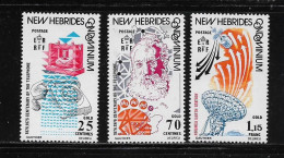 NOUVELLES HEBRIDES  ( DIV - 221 )  1976   N° YVERT ET TELLIER  N°  429/431    N** - Neufs