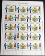 GRÖNLAND 1994 Weihnachtsmarken Kompletter Bogen ** MNH - Bloques