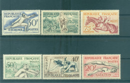France 1953 - Y & T N. 960/65 - Jeux  Olympiques D'Helsinki (Michel N. 978/83) - Ongebruikt