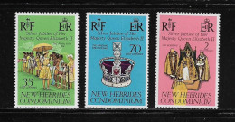 NOUVELLES HEBRIDES  ( DIV - 231 )  1977   N° YVERT ET TELLIER  N°  447/449     N** - Ungebraucht