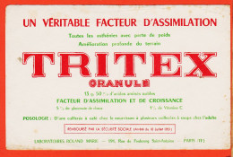 06145 / PARIS XI Laboratoire ROLAND MARIE 191 Rue Faubourg Saint-Antoine Buvard TRITEX Granulé Facteur Croissance - Chemist's