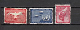 NATIONS  UNIES  NEW-YORK  LOT     1957/59     NEUFS**  + OBLITERES    CATALOGUE YVERT&TELLIER - Luchtpost