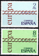 SPAIN 1971 EUROPA. Complete Set, MNH - 1971