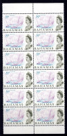 Bahamas 1965 Pictorials - 8d Yachting Block Of 12 MNH (SG 254) - 1963-1973 Ministerial Government