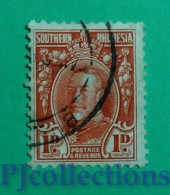 S769- SOUTHERN RHODESIA 1931 KING GEORGE V 1d USATO - USED - Southern Rhodesia (...-1964)