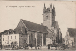 Delcampe - Finistère :  QUIMPERLE : Vue  église Et Place  Saint  Michel - Quimperlé