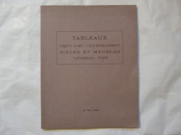 CATALOGUE DE VENTE : TABLEAUX - OBJETS D'ART D'EXTREME ORIENT - PARIS 1942 - Decorazione Di Interni