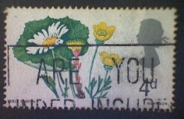 Great Britain, Scott #490, Used(o), 1967, British Wildflowers: Ox-Eyed Daisy, 4d, Multicolored - Usati