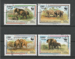 Cambodja 1997 WWF Elephants Y.T. 1399/1402 (0) - Cambodja