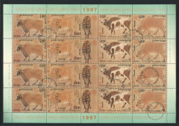 Cambodja 1996 Year Of The Ox Sheet Y.T. 1383/1386 (0) - Cambodja