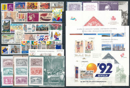 SELLOS DE ESPAÑA AÑO 1992 COMPLETO NUEVO. DESCUENTO FACIAL. MNH SPANIEN SPAIN - Full Years