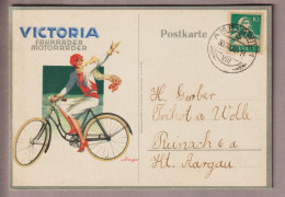 Motiv Fahrräder/Motorräder Illustrierte Postkarte Von Amriswil Nach Reinach "Victoria" - Cycling