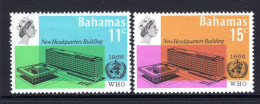 Bahamas 1966 Inauguration Of WHO Headquarters Set VLHM (SG 290-291) - 1963-1973 Autonomia Interna