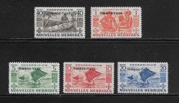 NOUVELLES HEBRIDES  ( DIV - 269 )  1953   N° YVERT ET TELLIER  N°  26/30     N* - Timbres-taxe